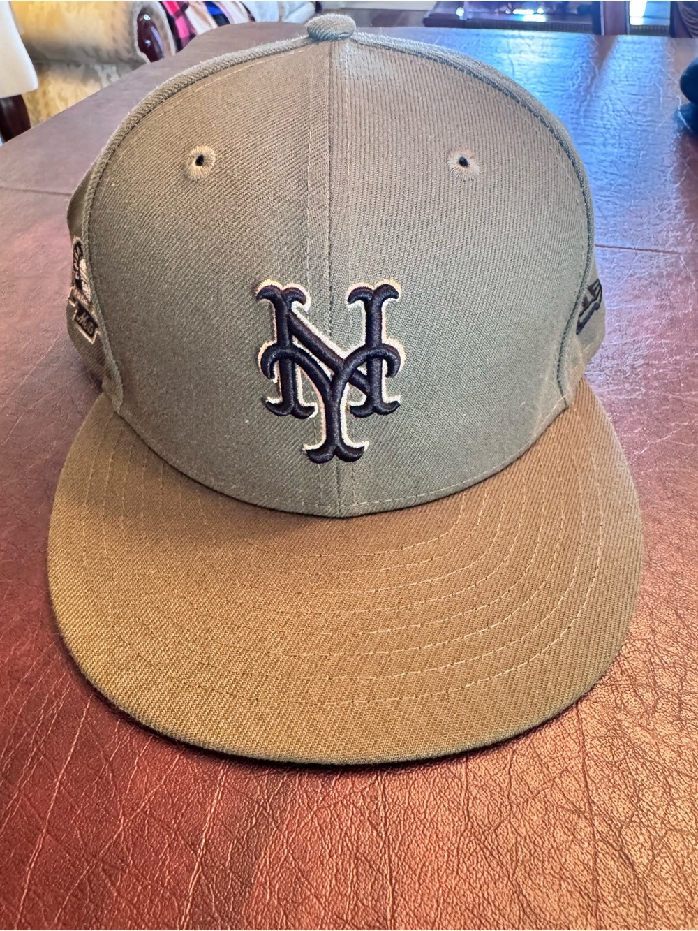 New York Mets Olive Green Fitted Hat